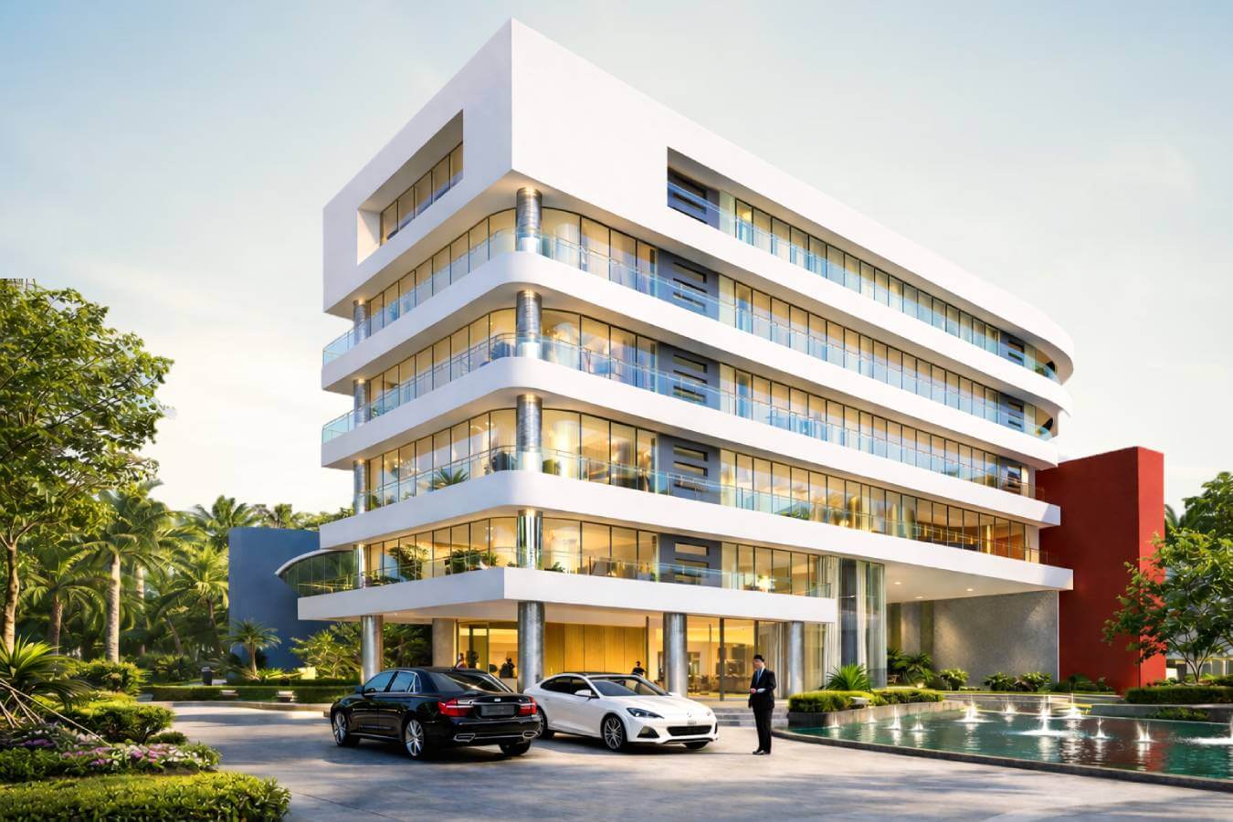 Sun Magnetica, an award -winning Commercial Complex with office space for lease in Thane 